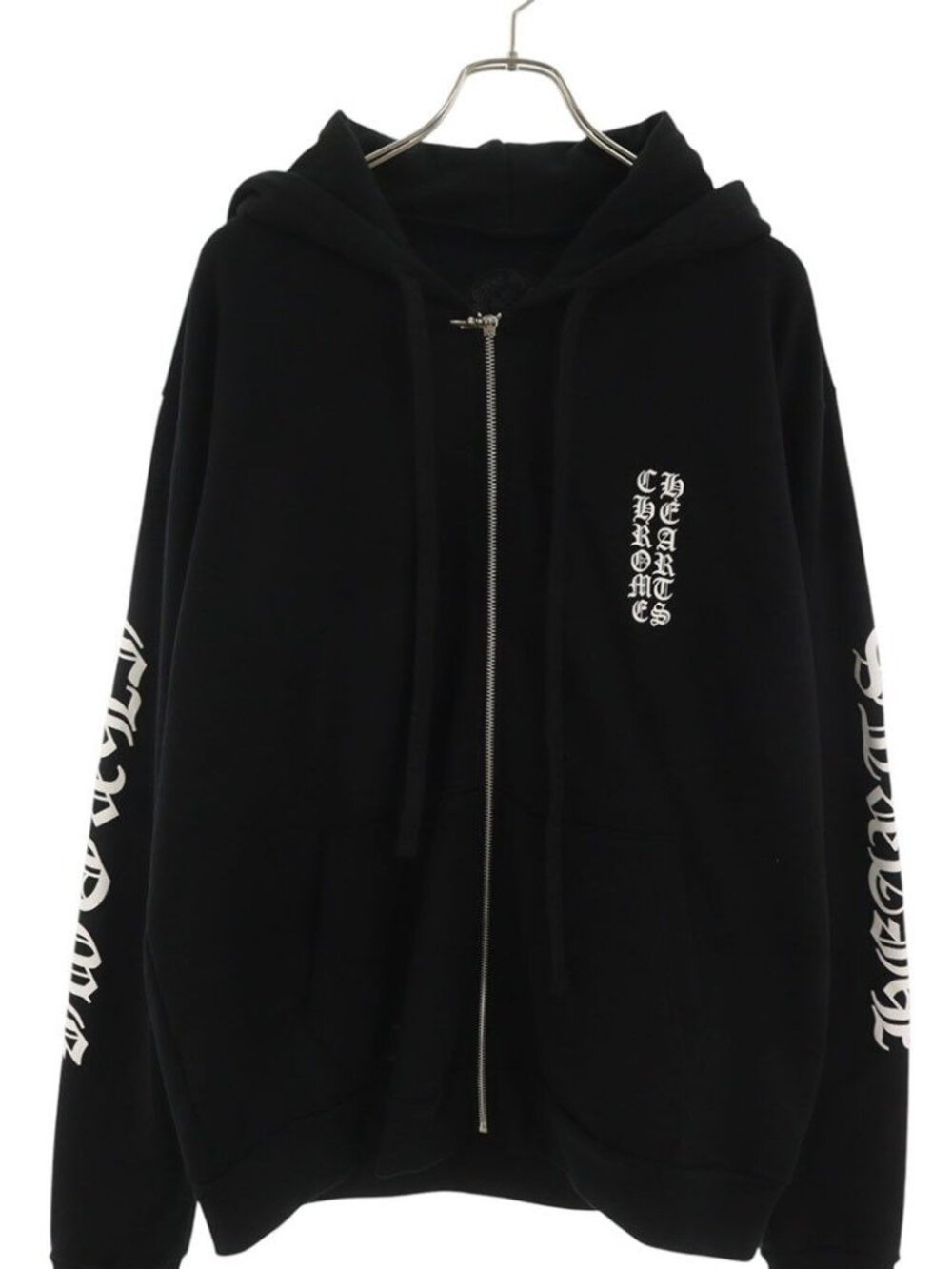 Chrome Hearts Sweatshirt HD Zip Sleeve Logo Print Zip Up Hoodie